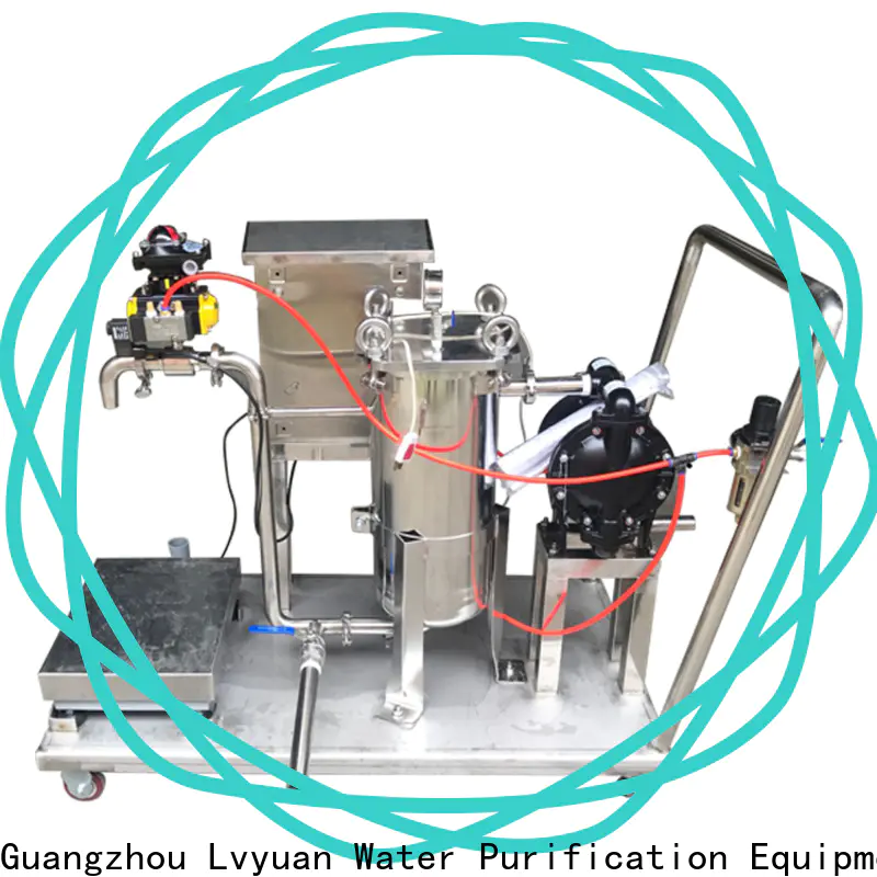 Lvyuan stainless filter housing with fin end cap for food and beverage