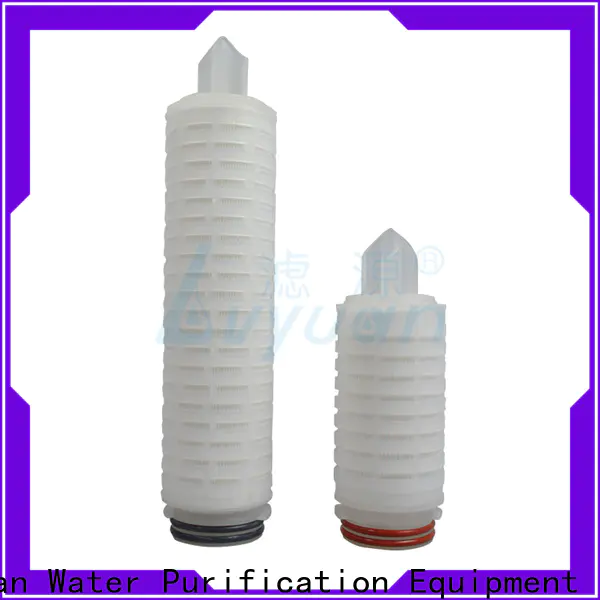 Lvyuan pvdf pleated water filters supplier for liquids sterile filtration
