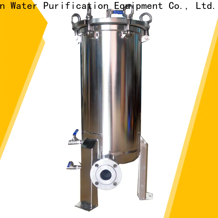 Lvyuan high end stainless steel water filter housing with fin end cap for industry