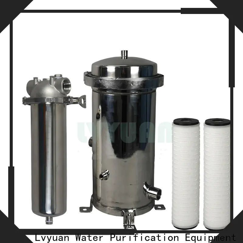 Lvyuan efficient stainless water filter housing with core for industry