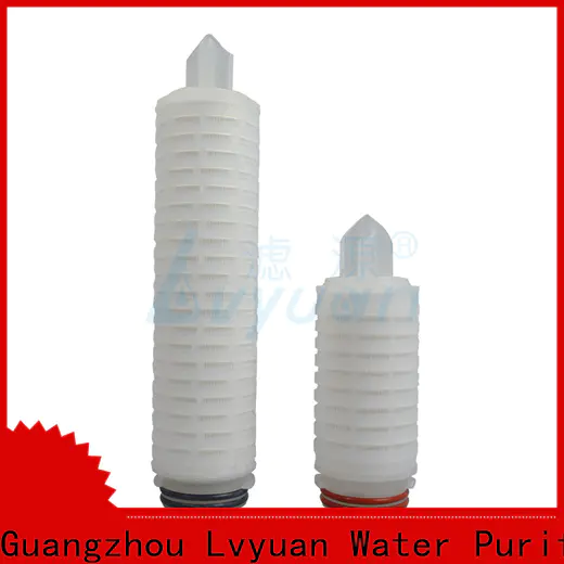 Lvyuan pes pleated filter with stainless steel for sea water desalination