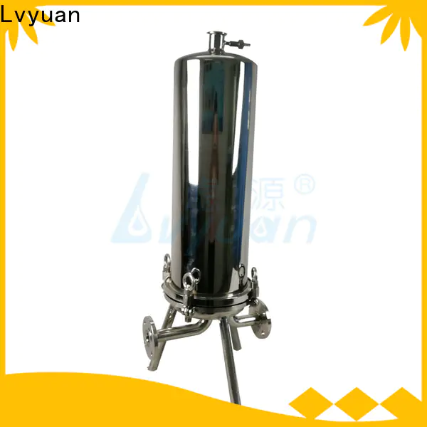 Lvyuan high end ss cartridge filter housing with fin end cap for industry