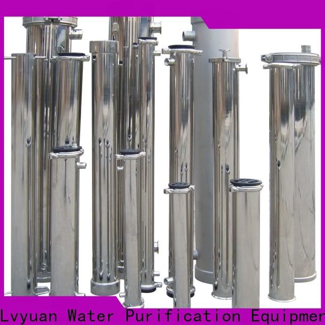 efficient stainless steel bag filter housing with fin end cap for food and beverage