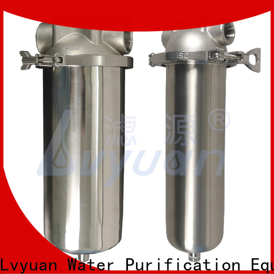 Lvyuan stainless steel cartridge filter housing with fin end cap for industry