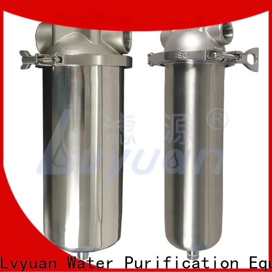 Lvyuan stainless steel cartridge filter housing with fin end cap for industry