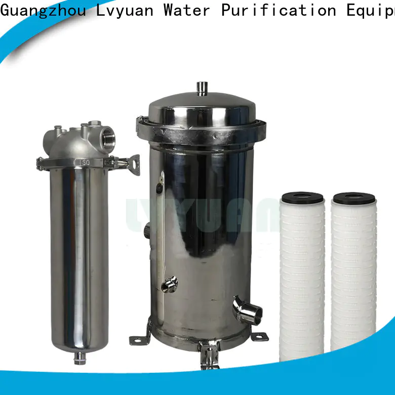 Lvyuan high end ss cartridge filter housing with fin end cap for oil fuel