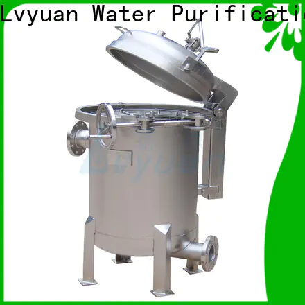 high end stainless water filter housing with fin end cap for sea water treatment