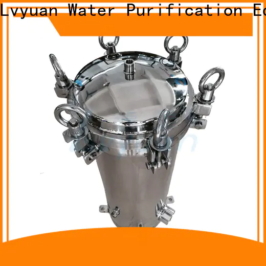 Lvyuan efficient stainless steel cartridge filter housing with fin end cap for sea water treatment