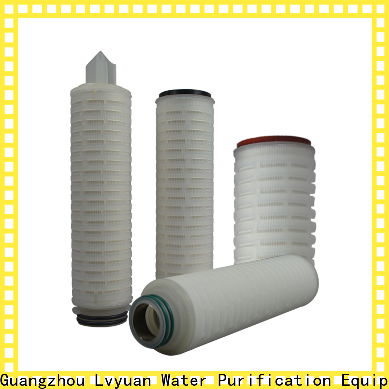 Lvyuan ptfe pleated filter element supplier for liquids sterile filtration