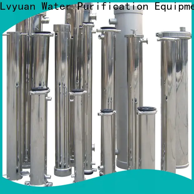 Lvyuan ss cartridge filter housing with fin end cap for sea water treatment