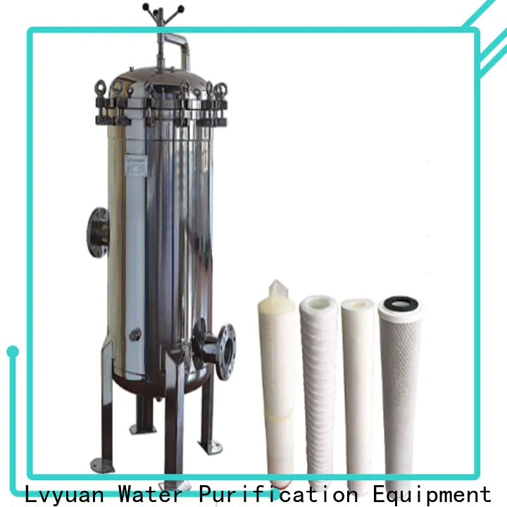 porous ss bag filter housing with fin end cap for food and beverage