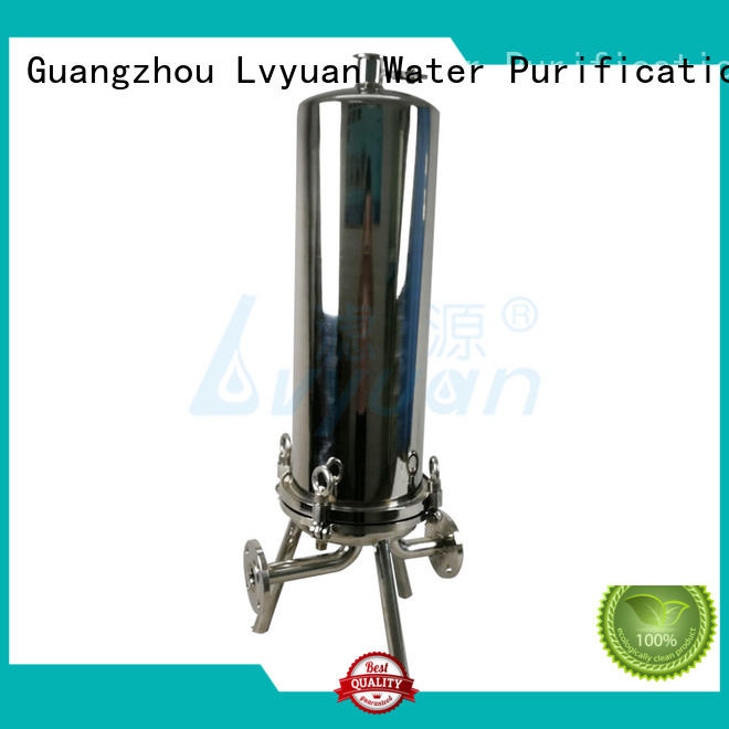 Lvyuan titanium stainless filter housing with fin end cap for food and beverage