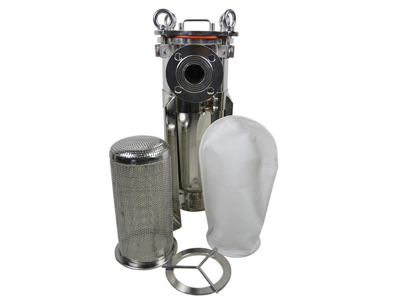 high end stainless water filter housing with fin end cap for oil fuel-1