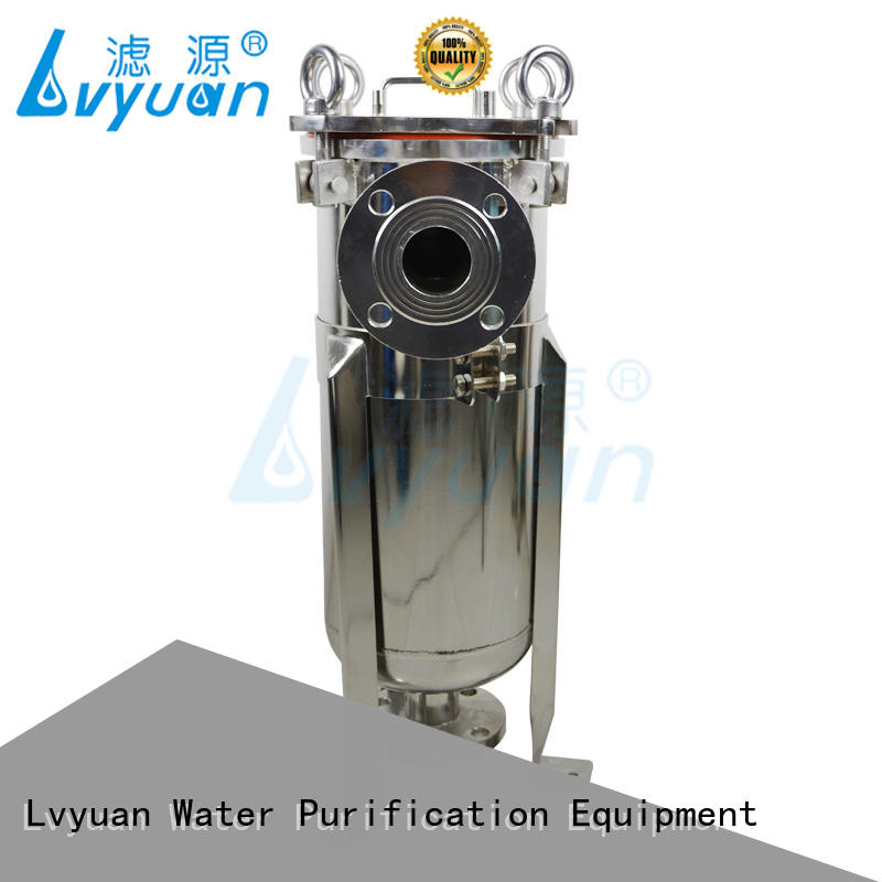 Stainless steel single bag filter housing liquid bag filter for industrial water treatment