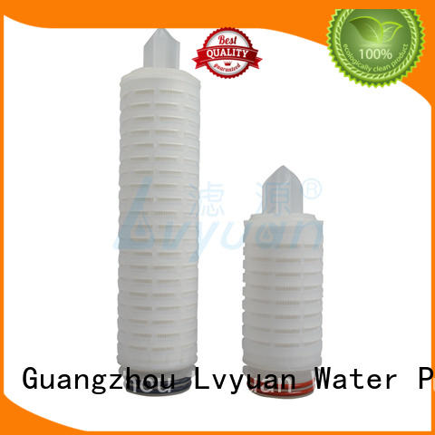 Lvyuan ptfe pleated polyester filter cartridge stainless sale