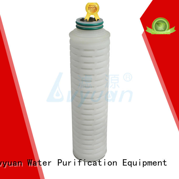 Lvyuan membrane pleated filter cartridge suppliers manufacturer for organic solvents