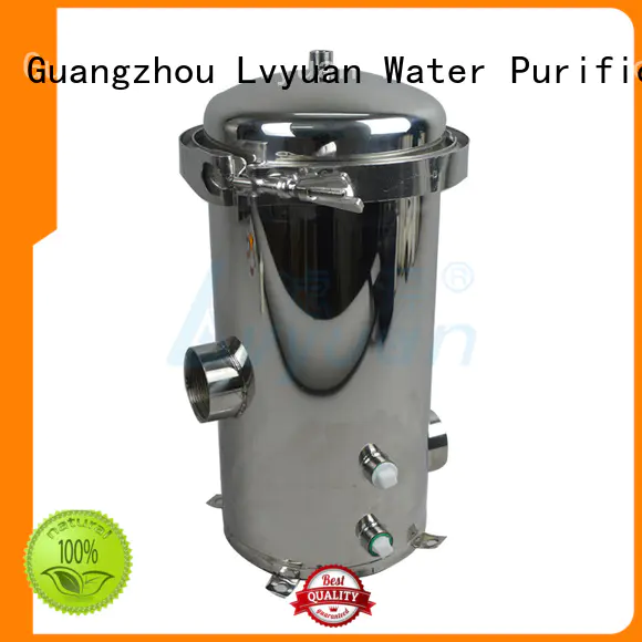 Lvyuan high end stainless steel filter housing with fin end cap for sea water desalination
