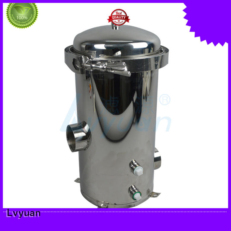 Lvyuan ss bag filter housing with fin end cap for food and beverage