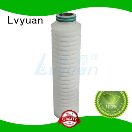 Lvyuan pvdf pleated filter cartridge suppliers manufacturer for food and beverage