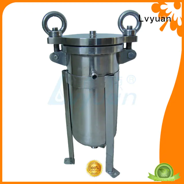 professional water filter housing with fin end cap for industry Lvyuan
