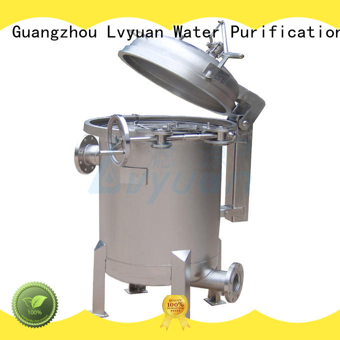 Lvyuan ss bag filter housing with fin end cap for sea water desalination