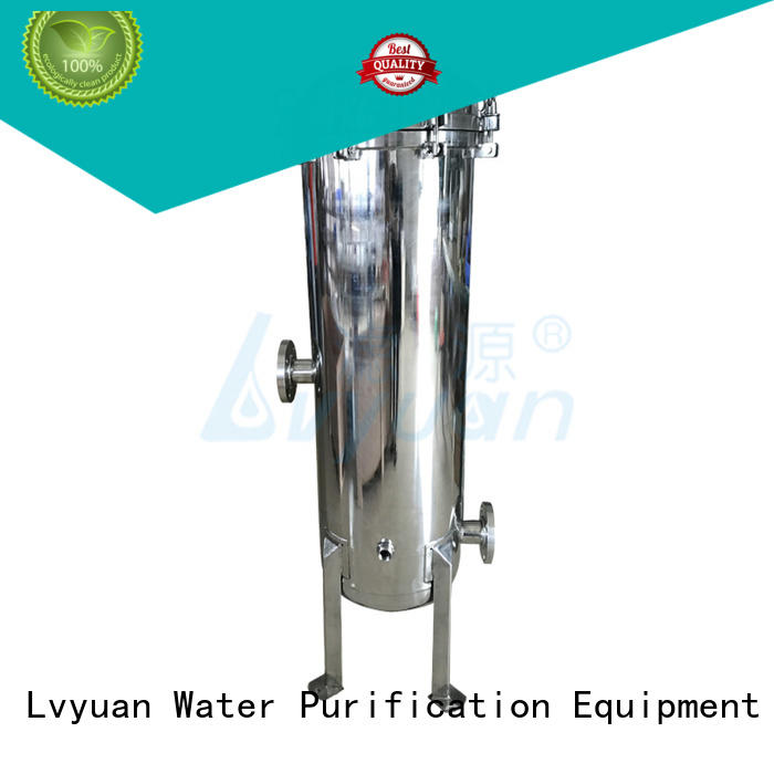 Lvyuan titanium water filter housing with fin end cap for sea water treatment