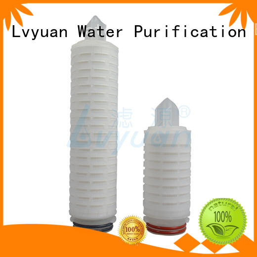 Lvyuan pleated pleated polypropylene filter cartridge steel sale
