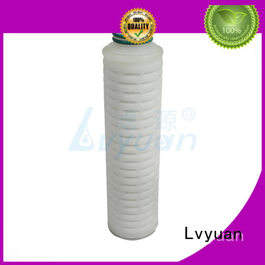Lvyuan pes pleated water filter cartridge replacement for food and beverage