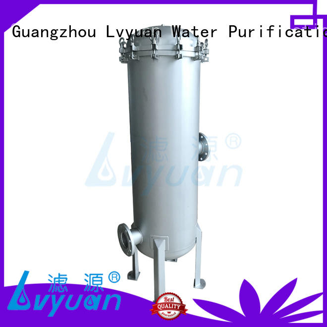 Lvyuan efficient stainless steel cartridge filter housing with fin end cap for sea water desalination