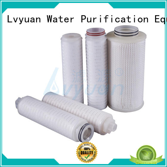 Lvyuan pleated filter element with stainless steel for food and beverage