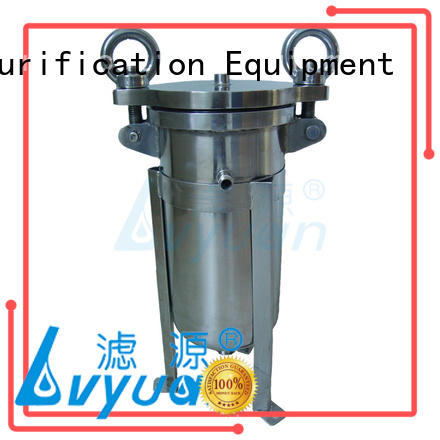 Industrial liquid filtration stainless steel bag filter housing for oil fuel filter