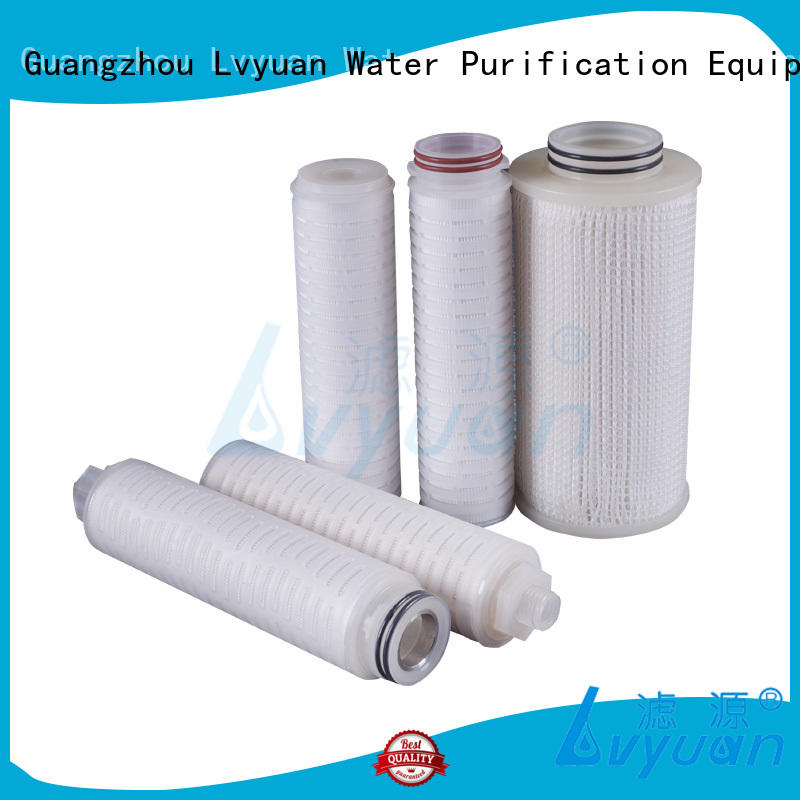 Lvyuan pvdf pleated filter cartridge hot sale for food and beverage