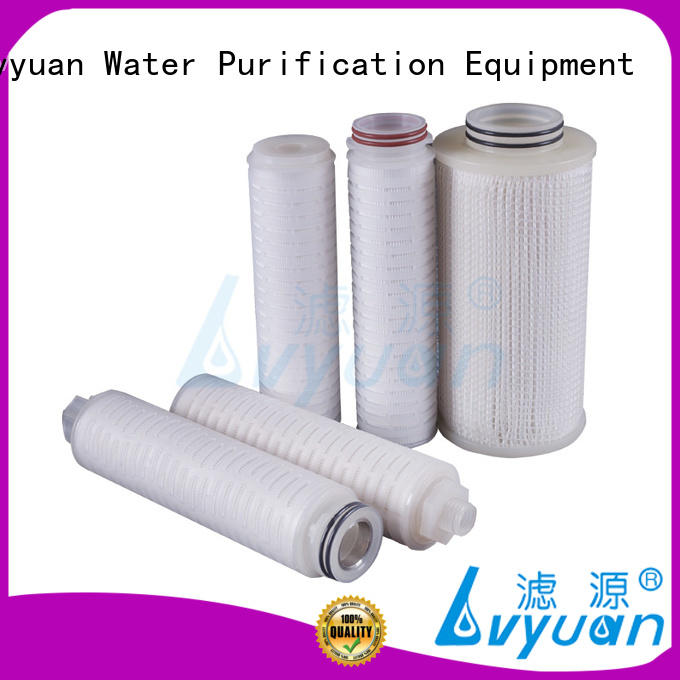 Lvyuan pes pleated polyester filter cartridge for sea water desalination