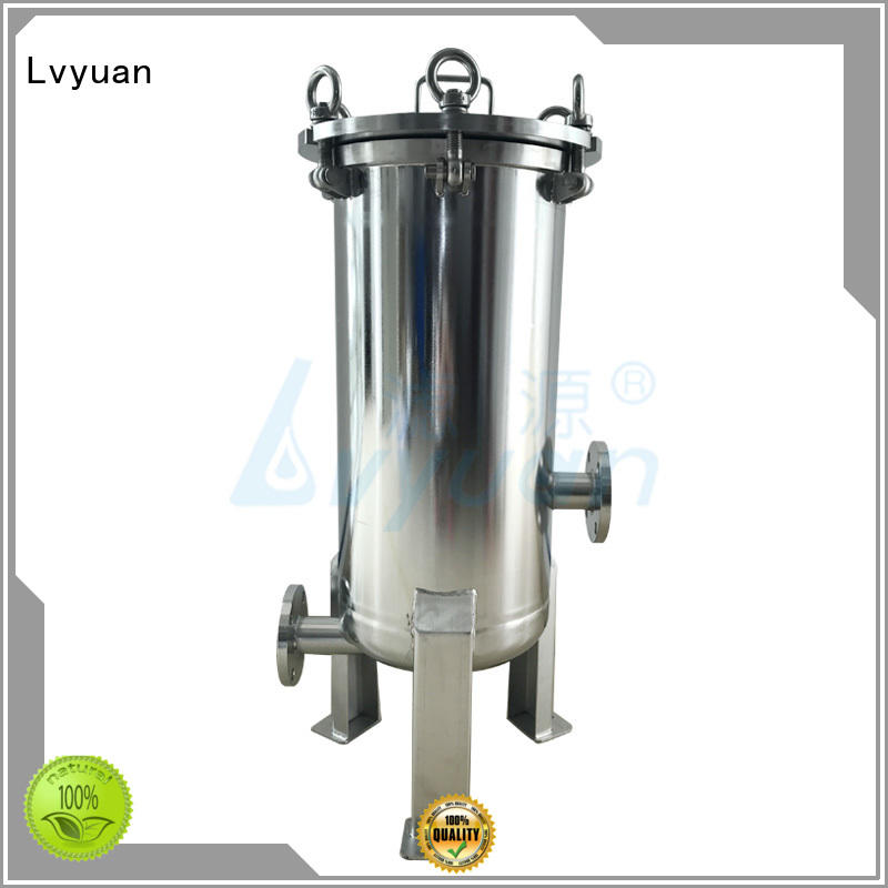professional ss filter housing with fin end cap for sea water treatment