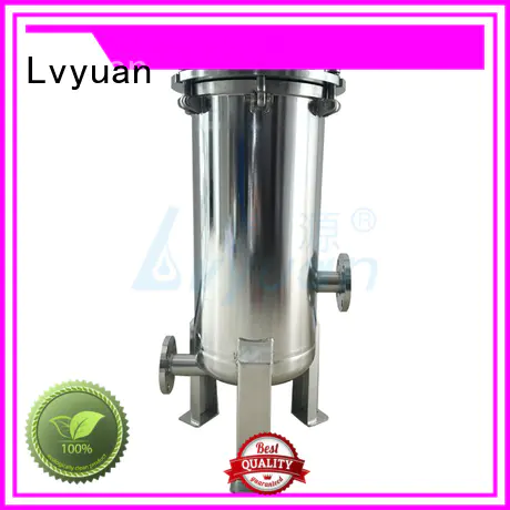 Lvyuan best stainless steel bag filter housing with fin end cap for industry