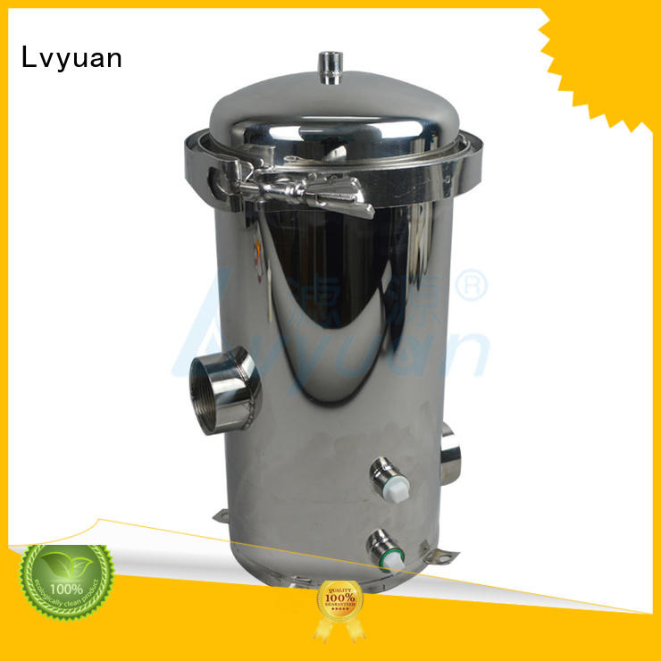 10 inch ss304 stainless steel cartridge filter housing with 5 core filter element