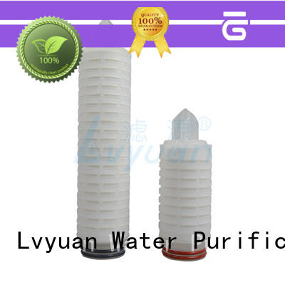 Lvyuan pes pp pleated filter cartridge with stainless steel for diagnostics