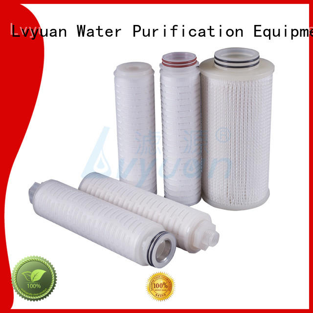 ptfe pleated filter element replacement for liquids sterile filtration