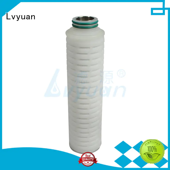 Lvyuan pleated water filter cartridge manufacturer for sea water desalination