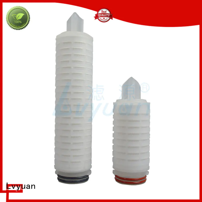 ptfe pleated filter element with stainless steel for diagnostics